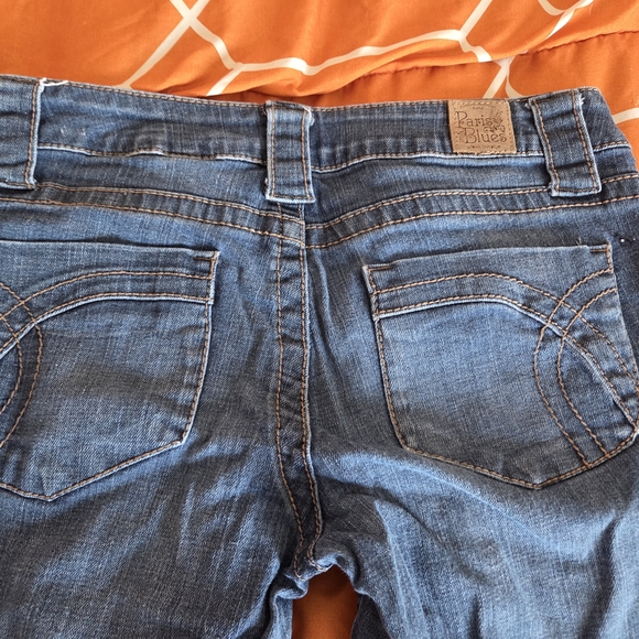 Paris Blues Flare Denim Stretch Women's Juniors Size 9 Y2K 2000s - Picture 6 of 8